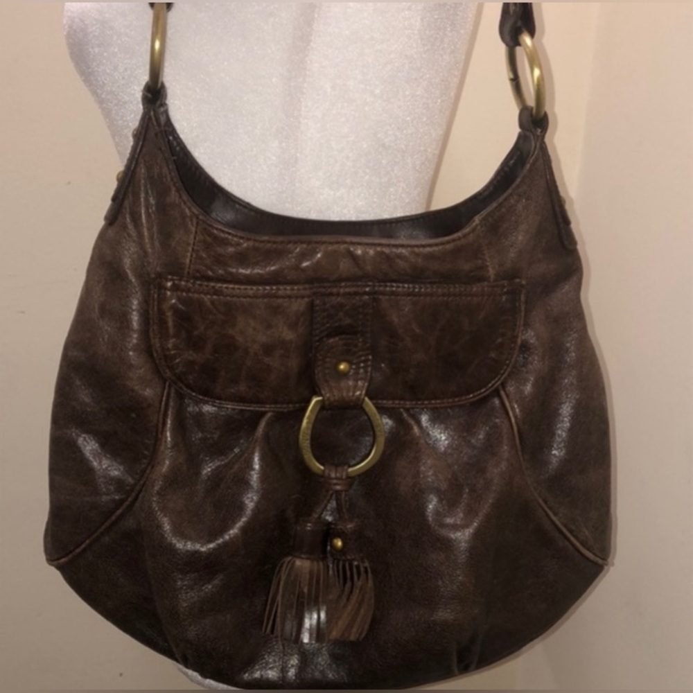 Franco Sarto, brown leather shoulder bag